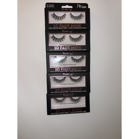 THE CREME SHOP Flexible Fit 3D Faux Mink Lash Lightweight New-5 boxes - Picture 2 of 7